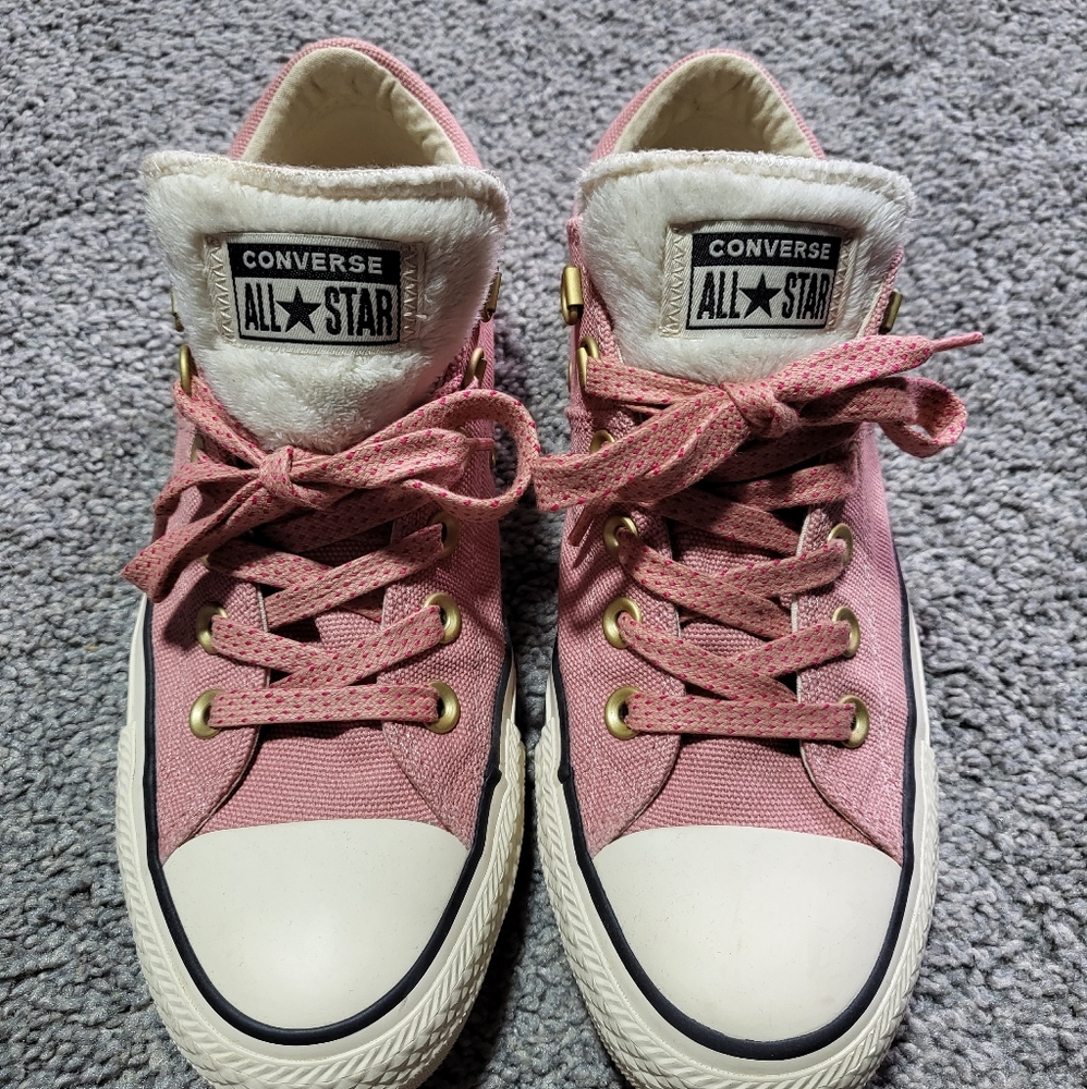 Converse Women's Chuck Taylor All Star Faux Fur Madison Low Top Sneaker